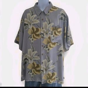 Naturalife 100% Silk XXL Floral Button‎ Down